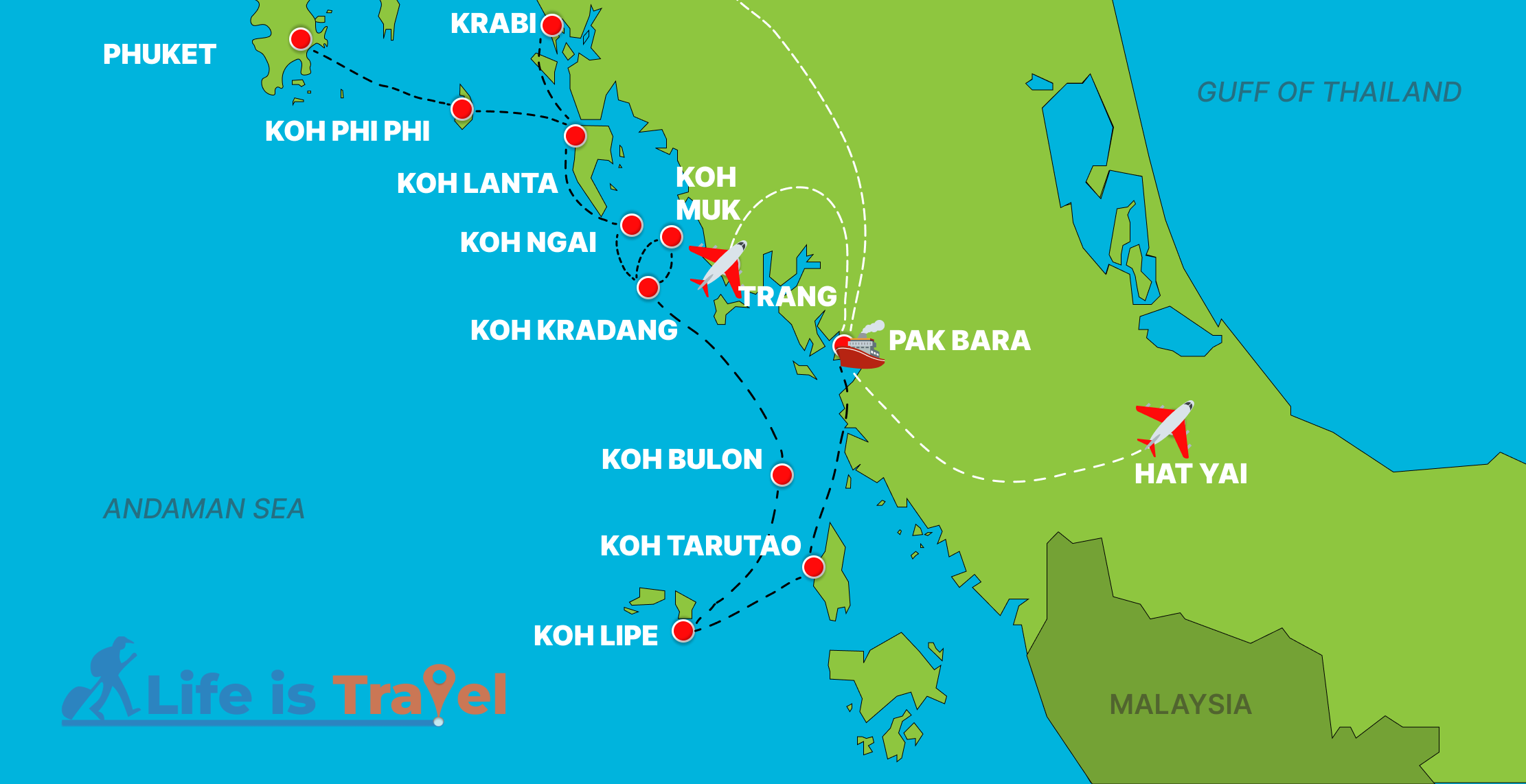 маршрут островами Таїланда