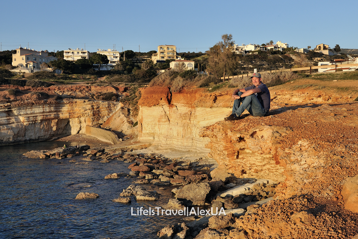 Paphos, sea caves, Cyprus